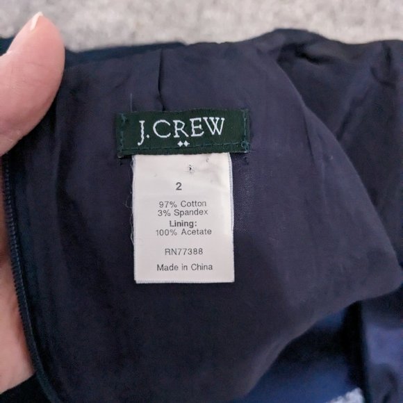 J. Crew Navy Suiting Dress Size 2 - Picture 6 of 6